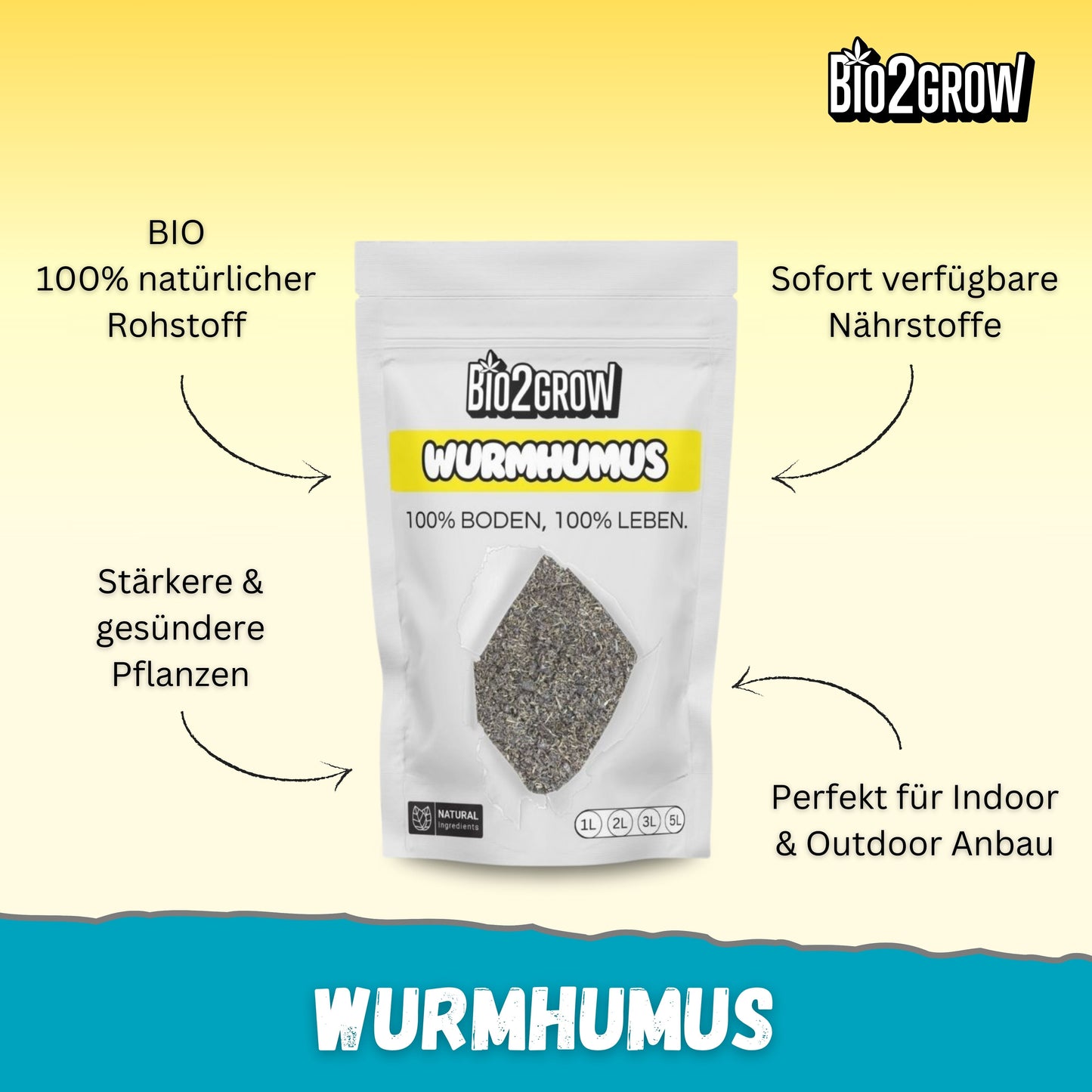 Bio2grow Wurmhumus
