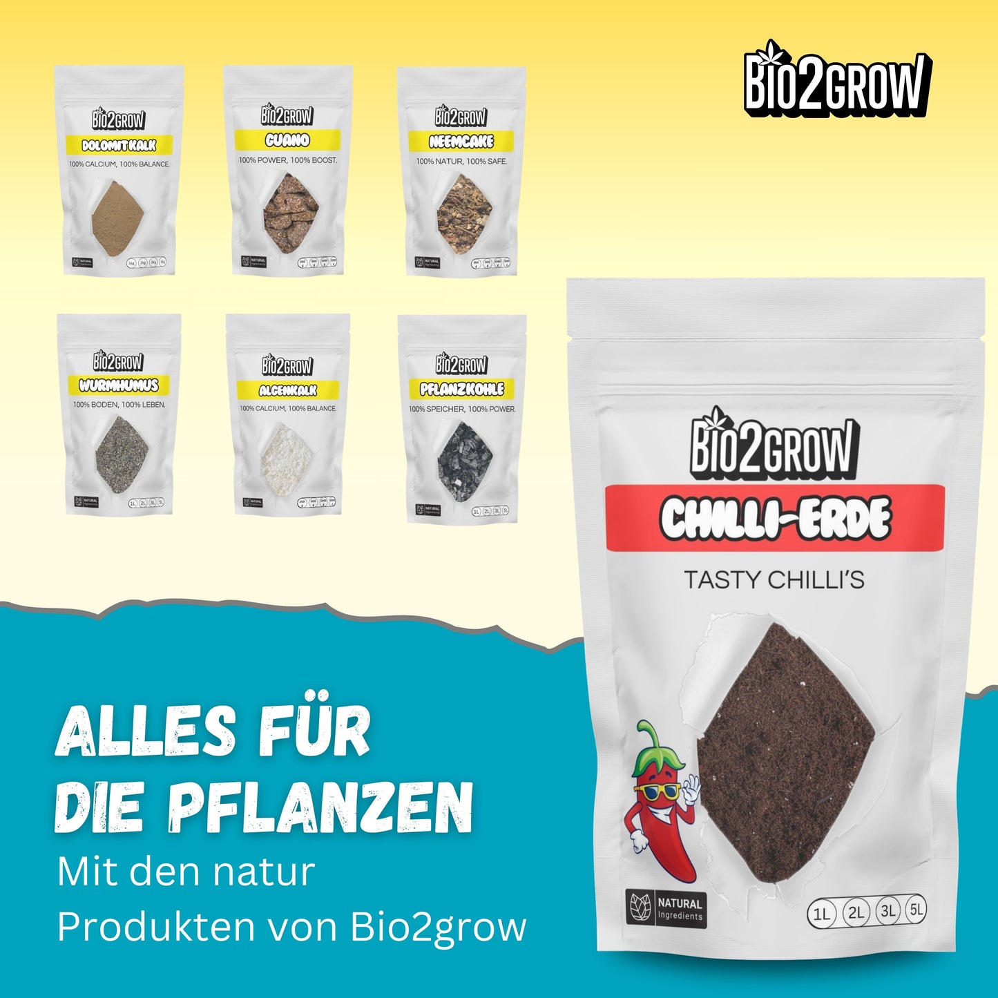 Bio2grow Chilli Erde