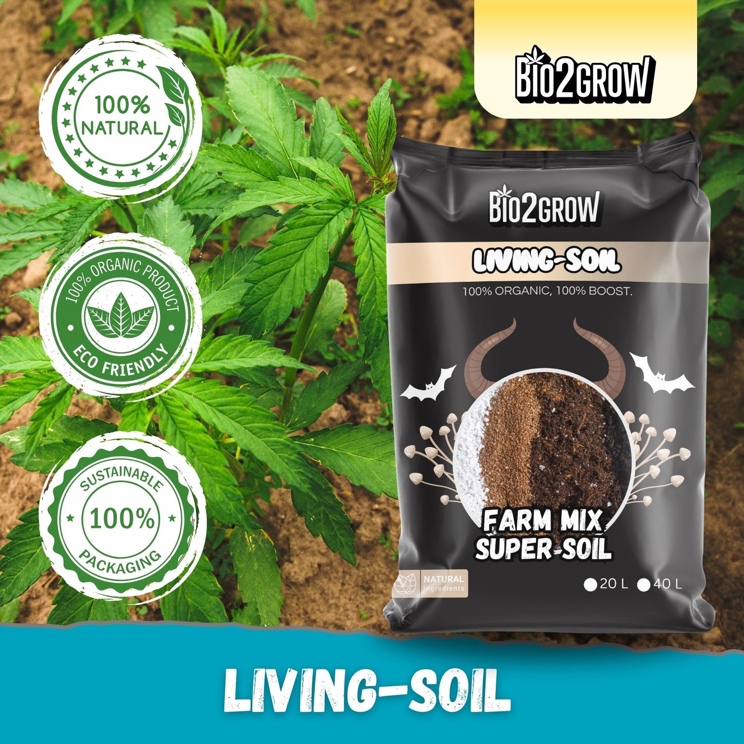 Bio2grow Living Soil - Lebende Erde