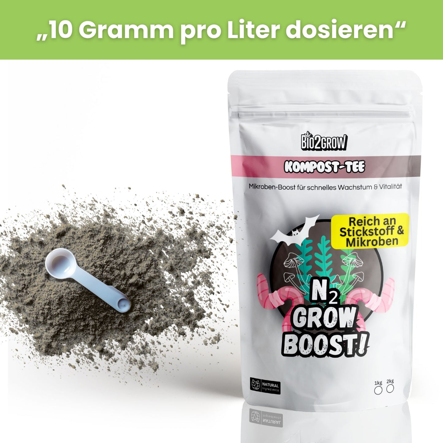 Bio2grow Kompost Tee Wachstum