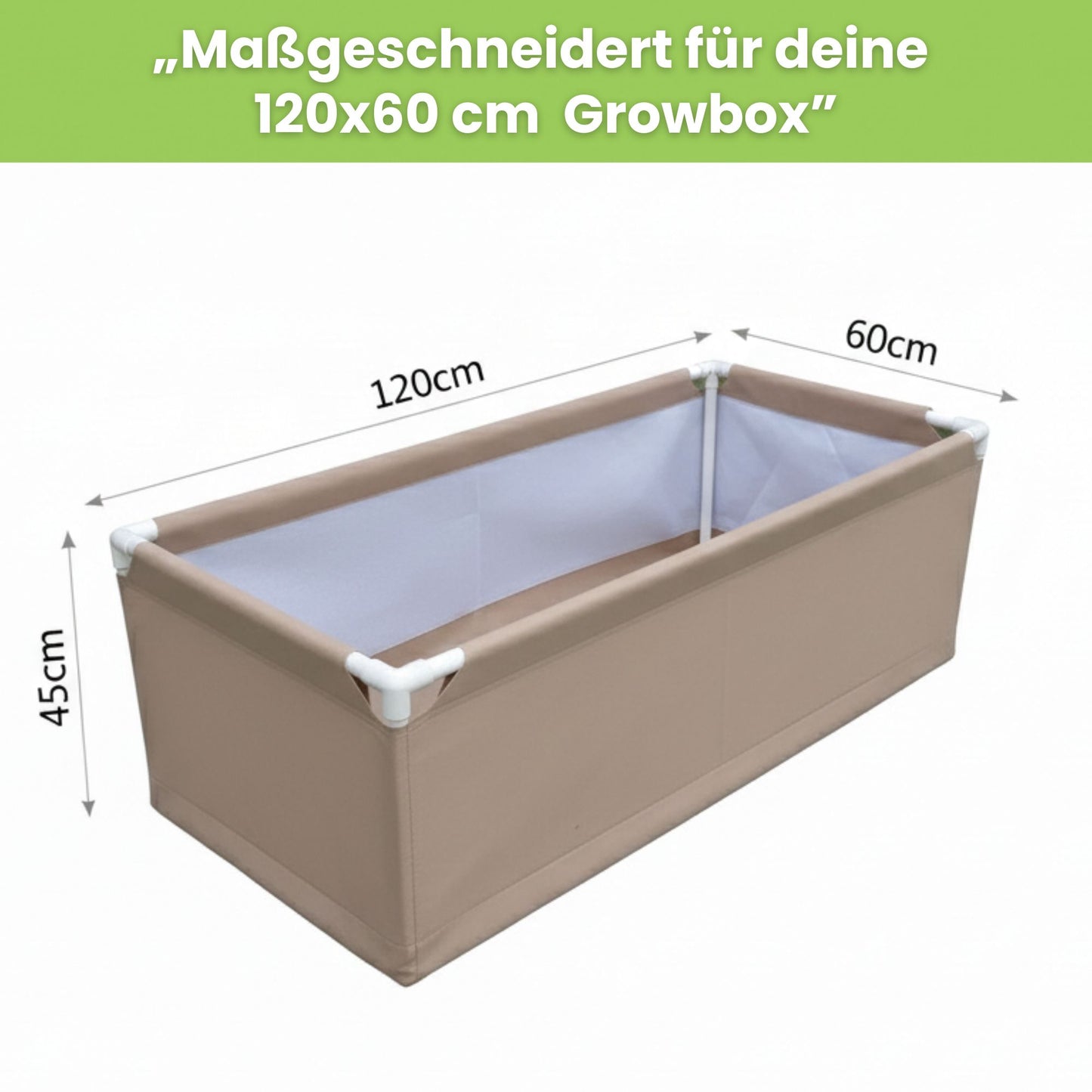 Bio2Grow Living Soil Beet 120x60x45 cm – Hochwertiges Pflanzbeet für Indoor & Outdoor