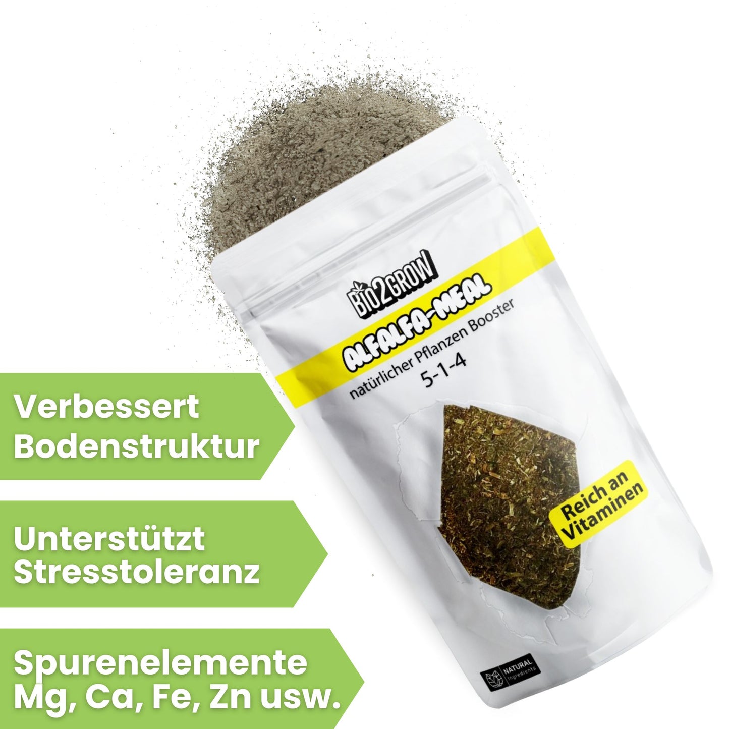 Bio2Grow Alfalfa Meal – Natürlicher Wachstumsturbo für kräftige Pflanzen