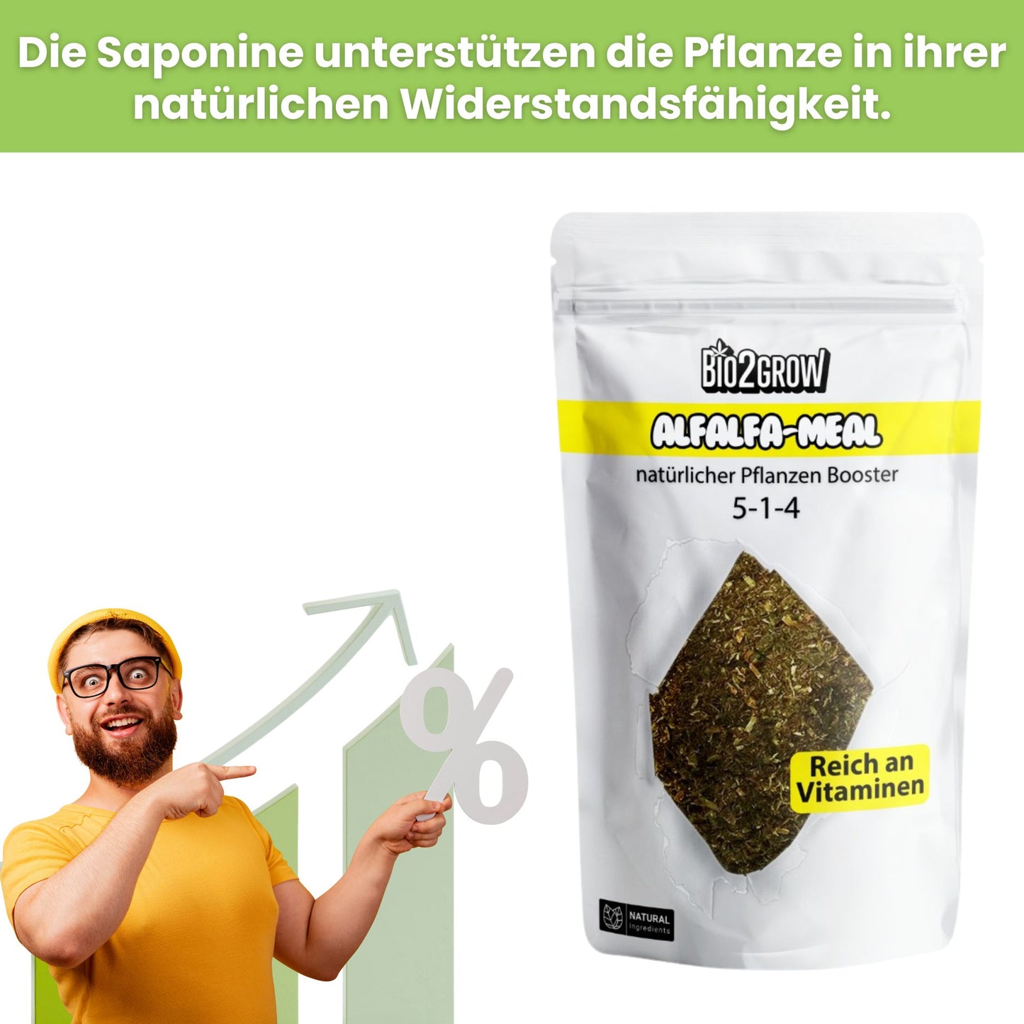 Bio2Grow Alfalfa Meal – Natürlicher Wachstumsturbo für kräftige Pflanzen