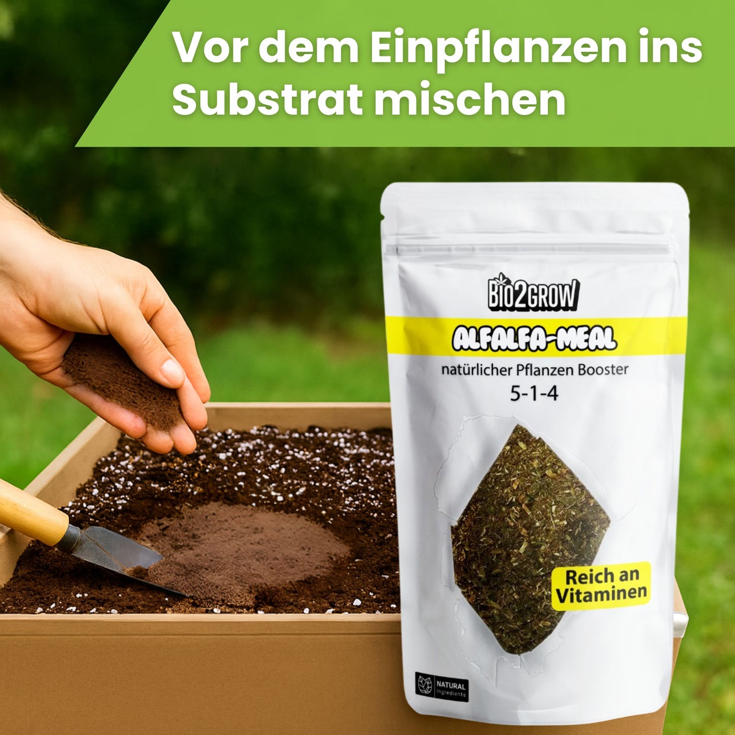 Bio2Grow Alfalfa Meal – Natürlicher Wachstumsturbo für kräftige Pflanzen
