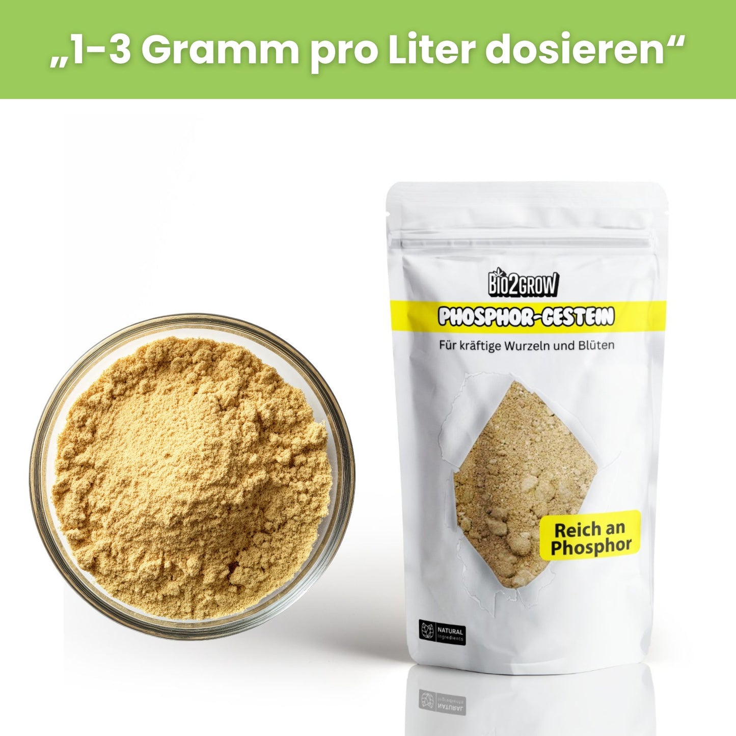 Bio2Grow Phosphor-Gestein – Natürliche Phosphorquelle für starke Wurzeln & üppige Blüten