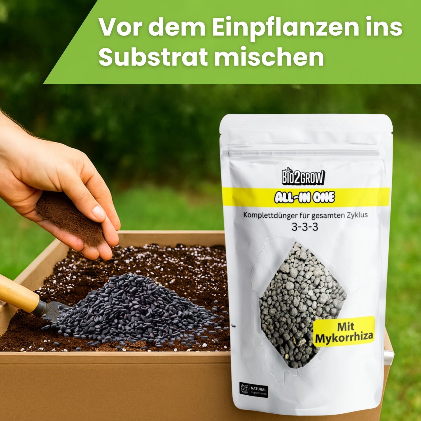 Bio2Grow All-in-One 3-3-3 – Organischer Langzeitdünger in Kugelform für nachhaltiges Wachstum