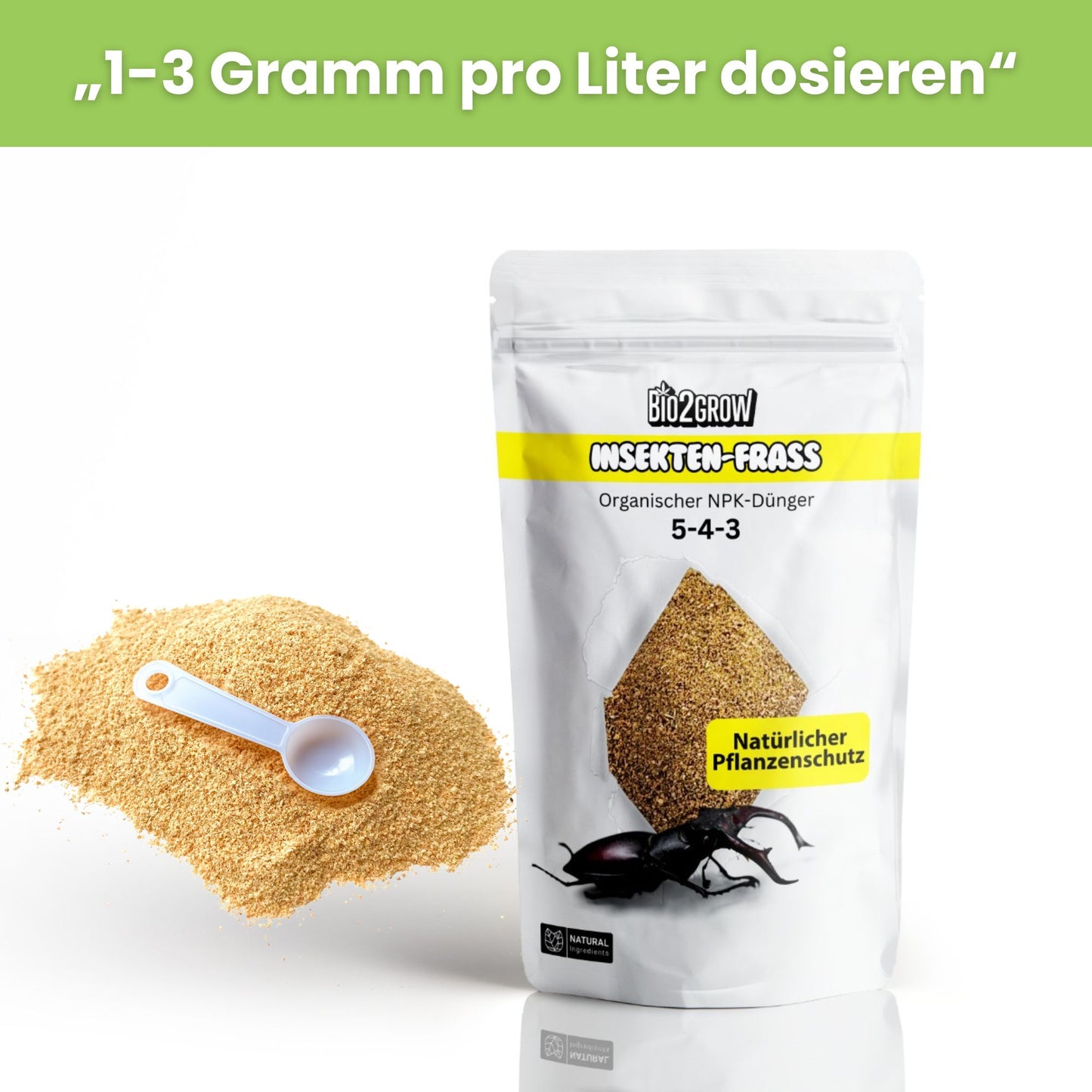 Bio2Grow Insektenfrass – Natürlicher Bodenaktivator für gesundes Pflanzenwachstum