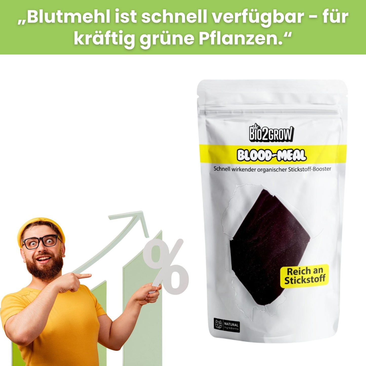 Bio2Grow Blood Meal – Natürlicher Stickstoff-Booster für kräftiges Wachstum