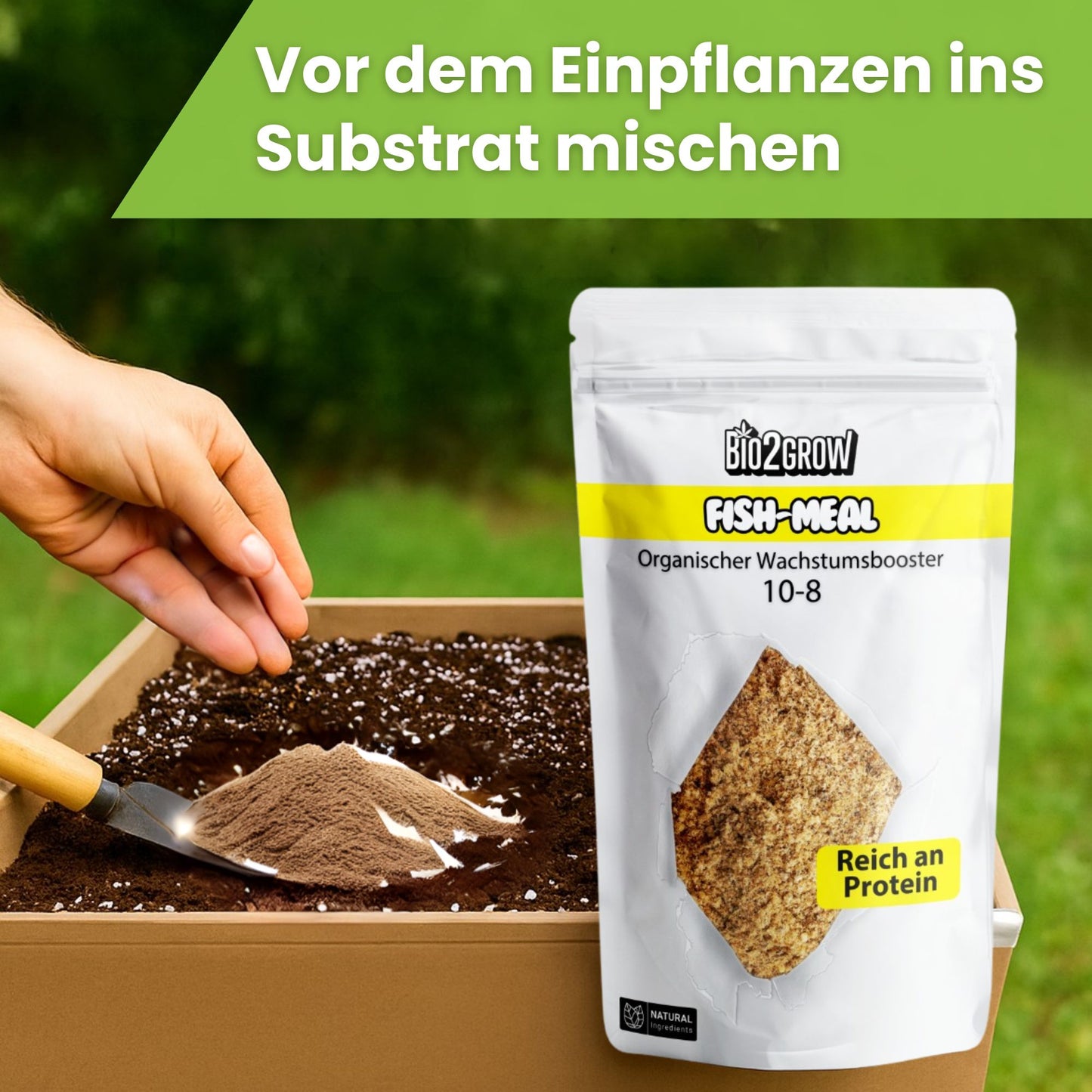 Bio2Grow Fish Meal – Hochwirksamer organischer Stickstoff- & Phosphordünger