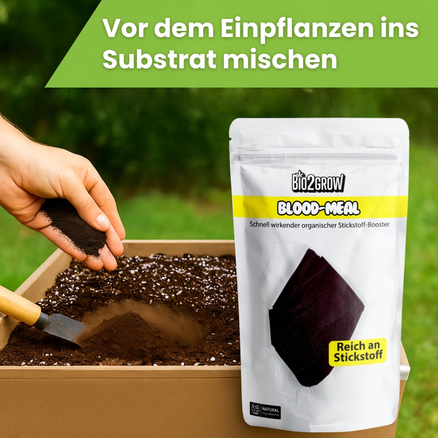Bio2Grow Blood Meal – Natürlicher Stickstoff-Booster für kräftiges Wachstum