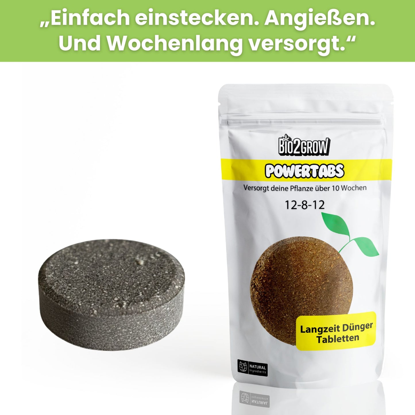 Bio2grow Power Tabs - Langzeitdünger Tabs NPK 12-8-12