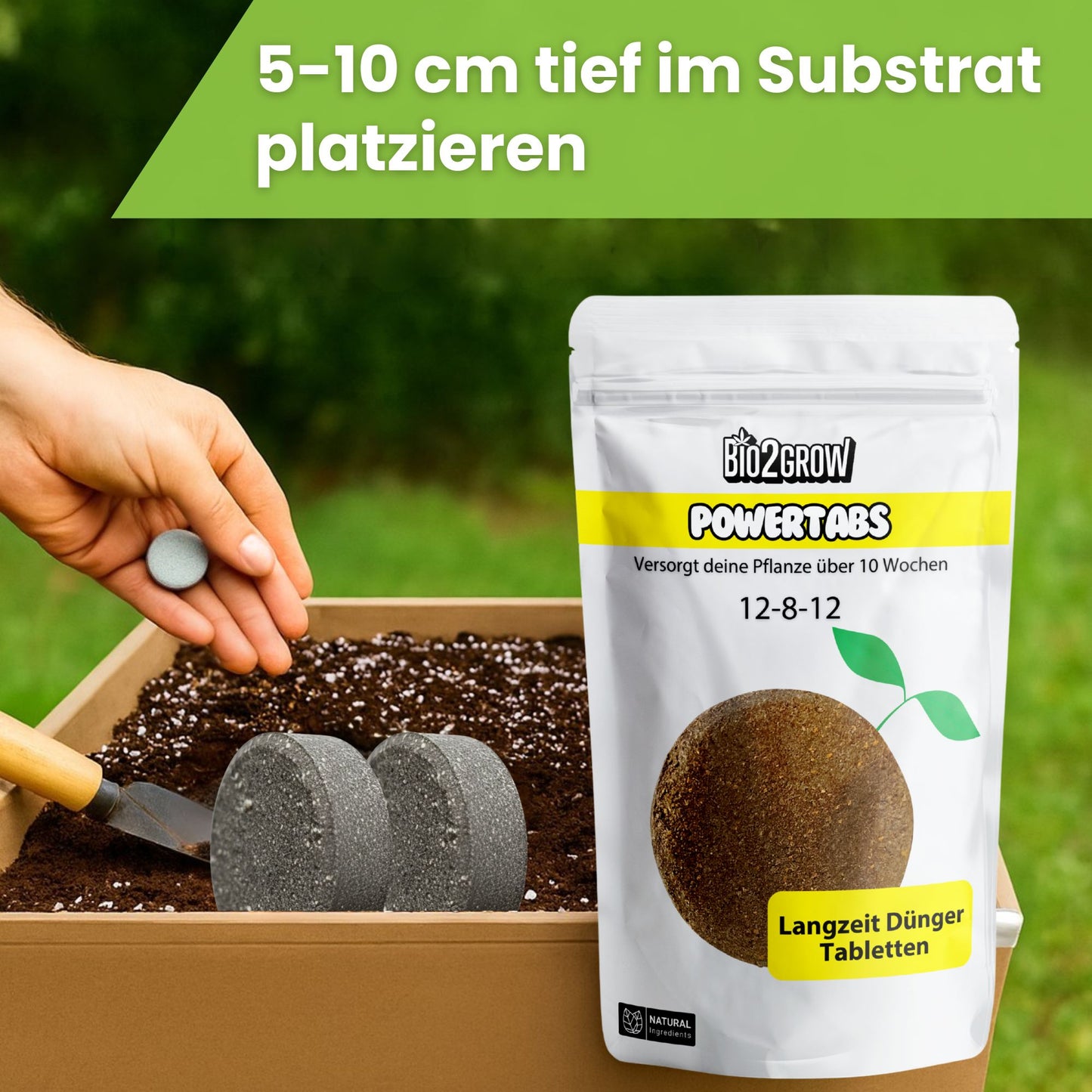 Bio2grow Power Tabs - Langzeitdünger Tabs NPK 12-8-12
