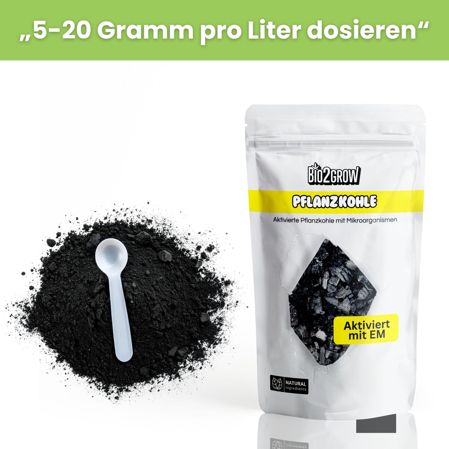 Bio2grow Pflanzkohle