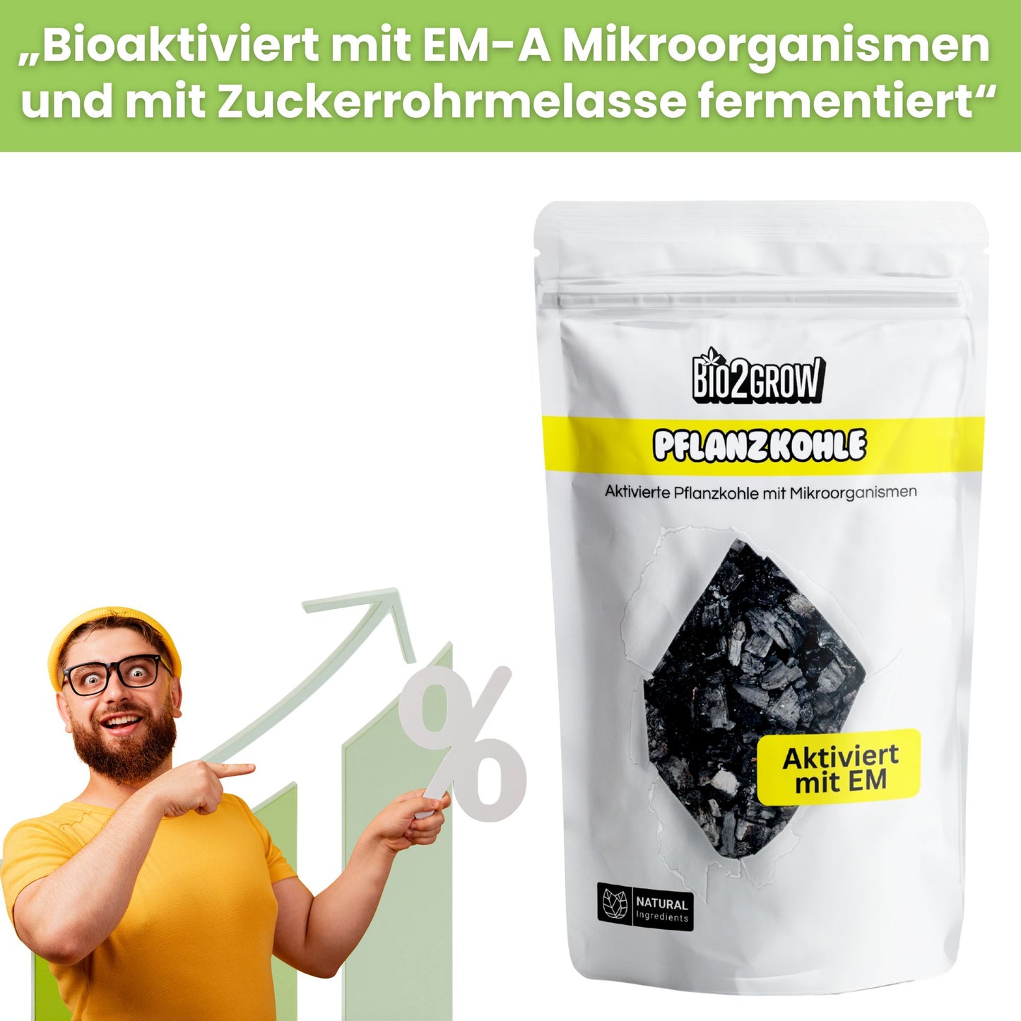 Bio2grow Pflanzkohle