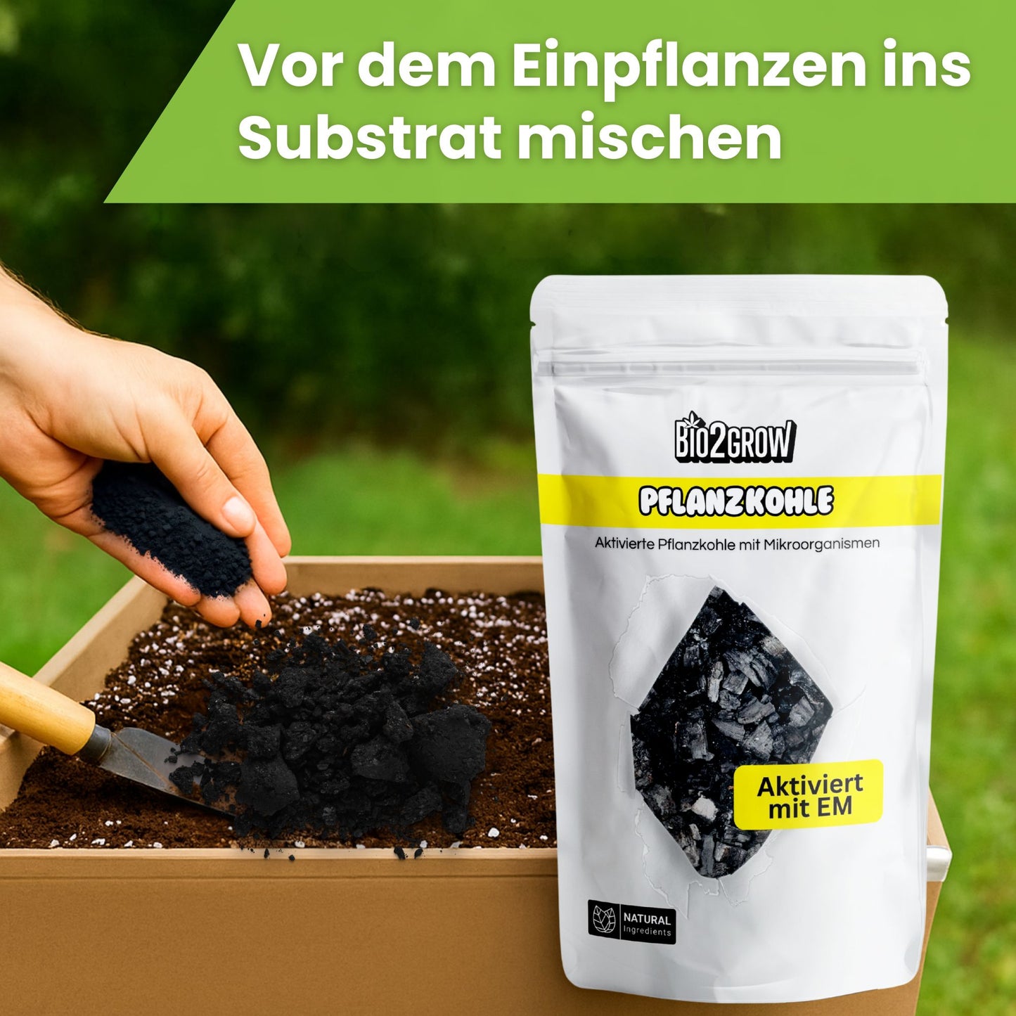 Bio2grow Pflanzkohle