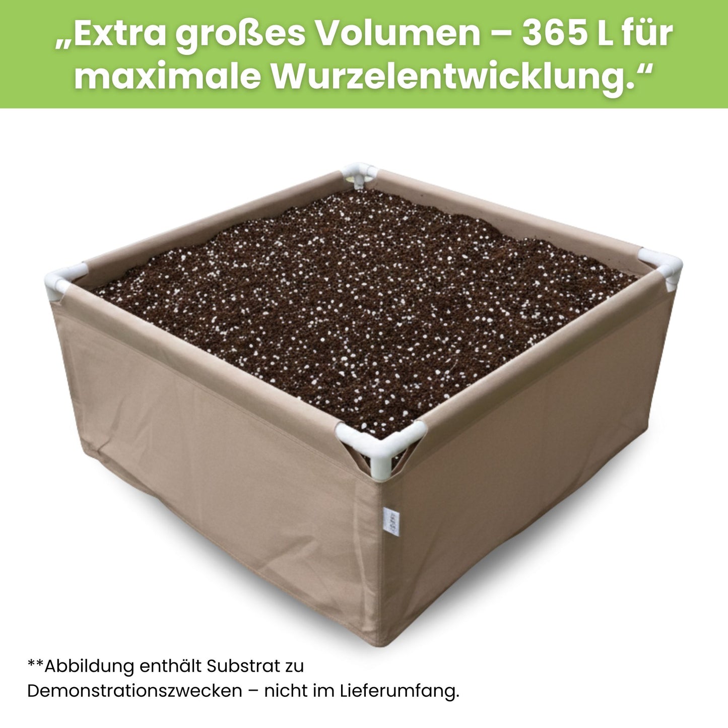 Bio2Grow Living Soil Beet 90x90 cm – Hochwertiges Pflanzbeet für Indoor & Outdoor