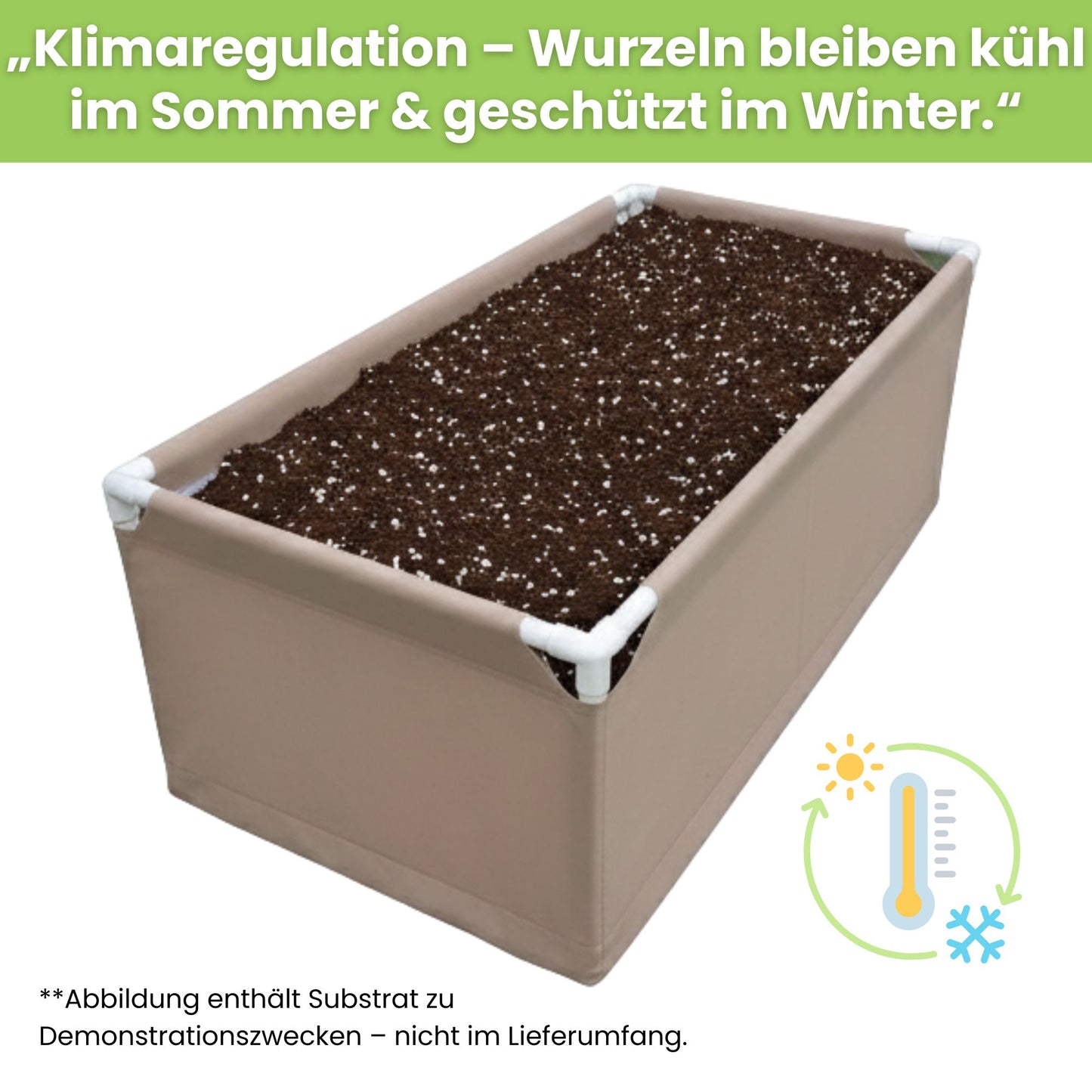 Bio2Grow Living Soil Beet 120x60x45 cm – Hochwertiges Pflanzbeet für Indoor & Outdoor