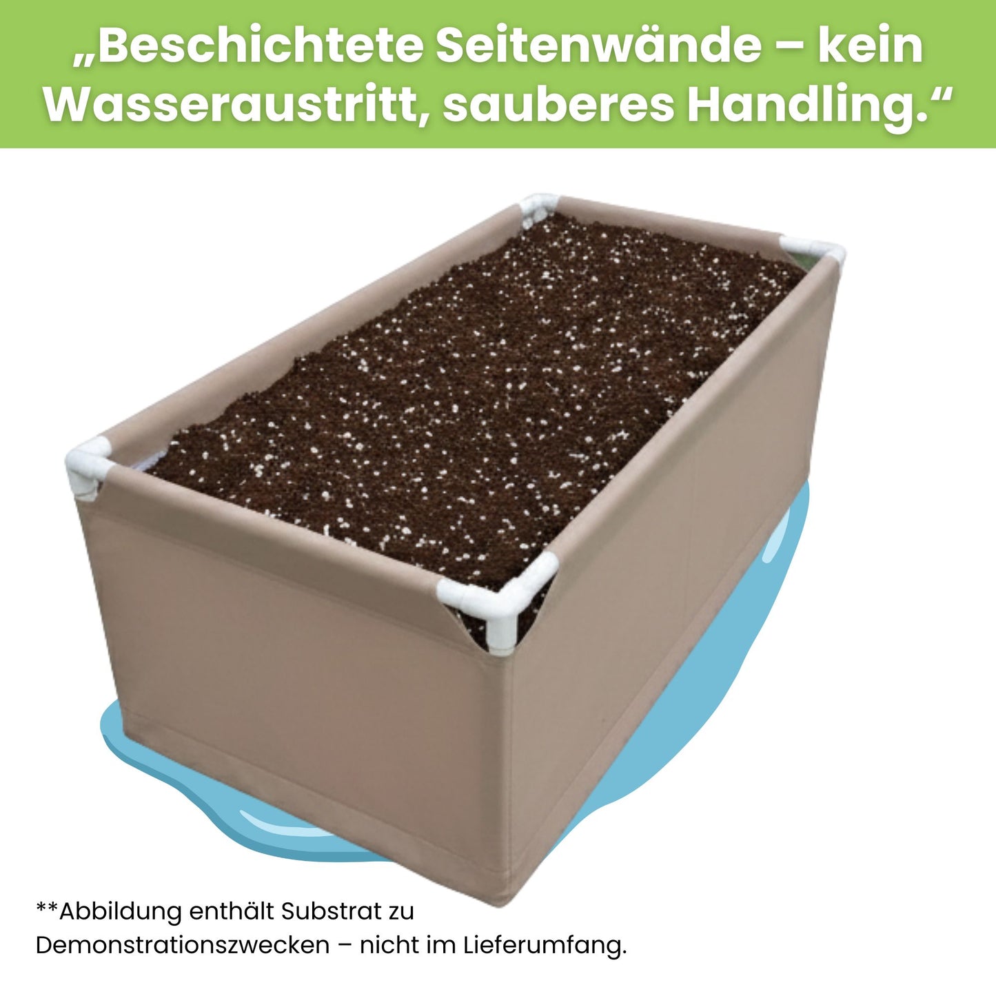 Bio2Grow Living Soil Beet 120x60x45 cm – Hochwertiges Pflanzbeet für Indoor & Outdoor