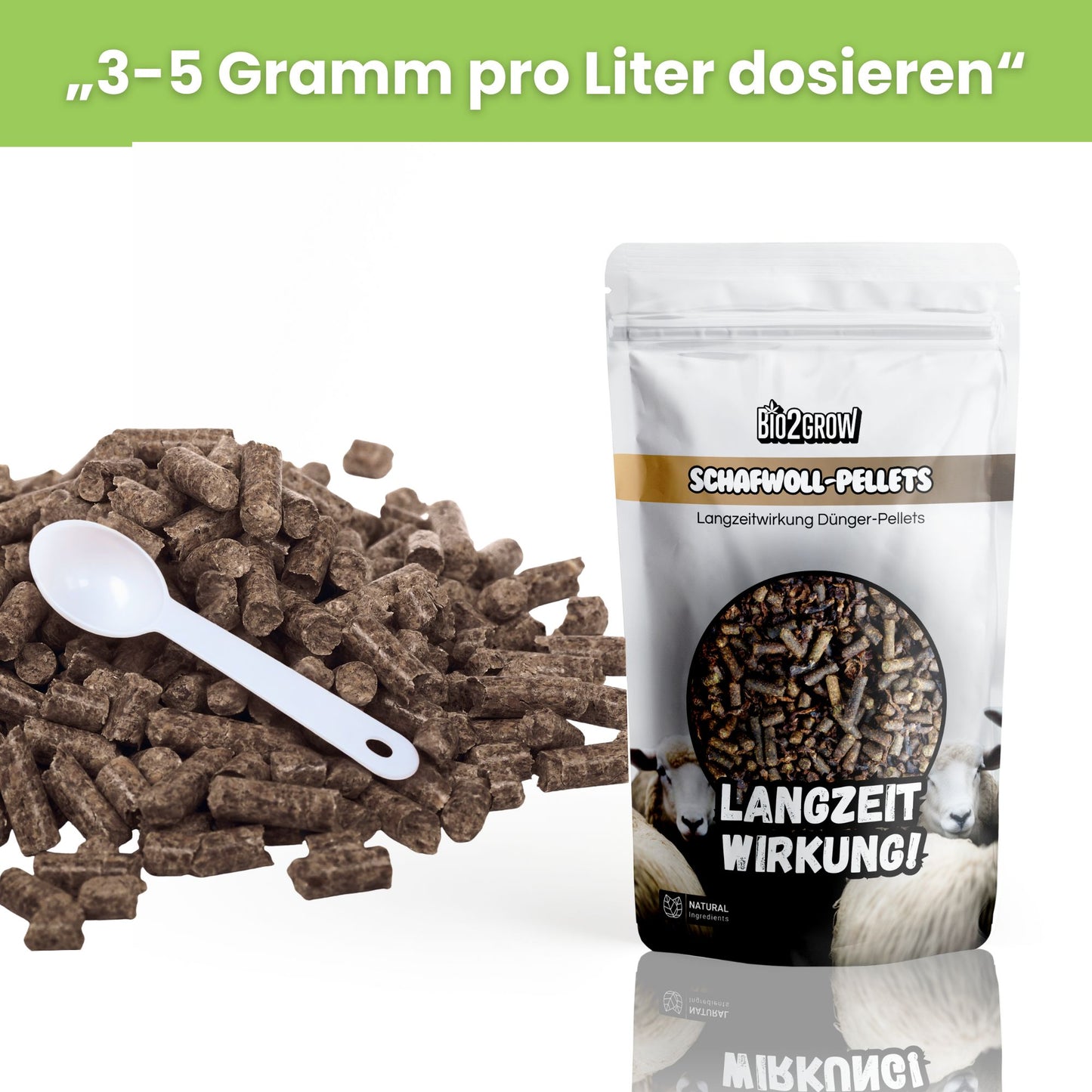 Bio2grow Schafwoll Dünger Pellets
