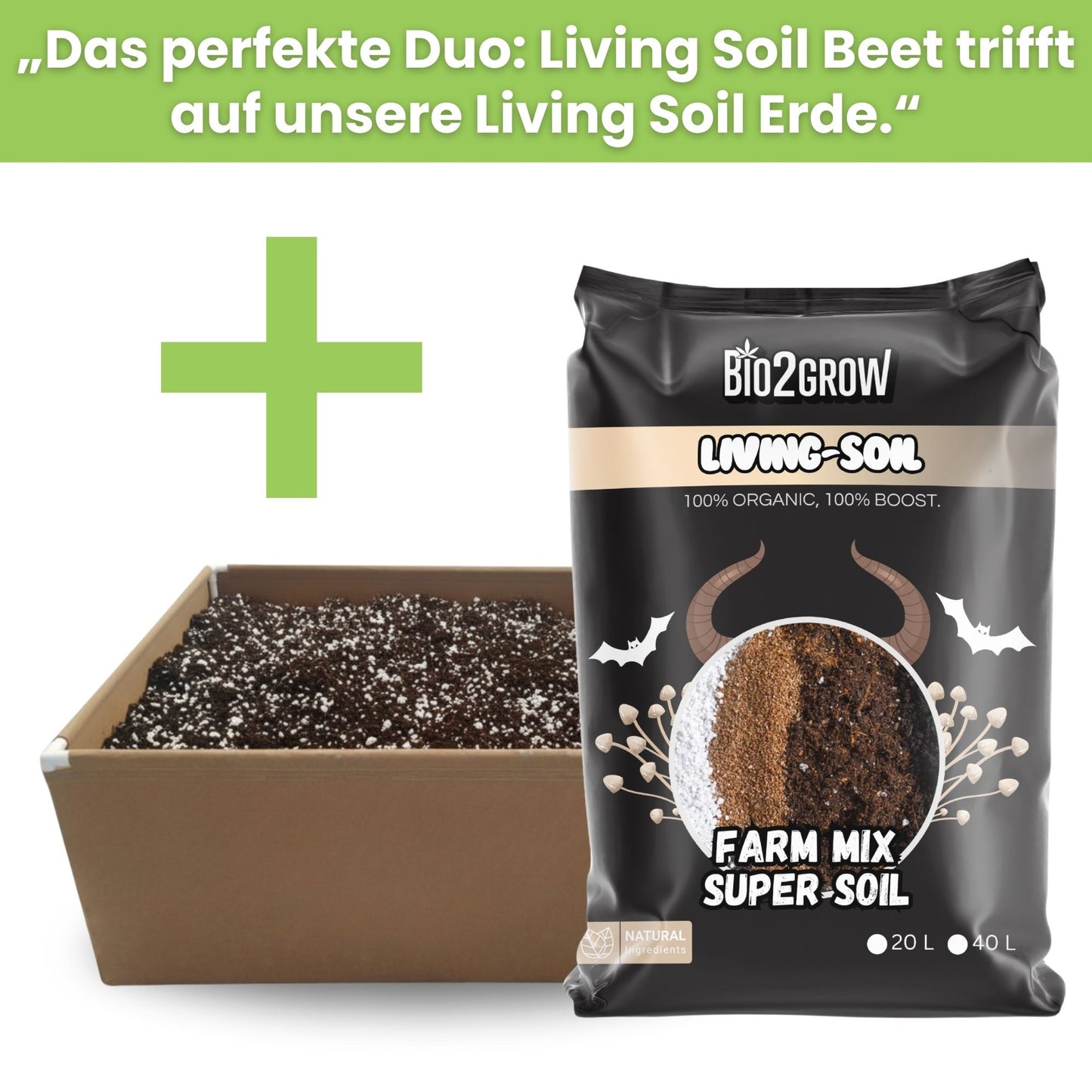 Bio2Grow Living Soil Beet 90x90 cm – Hochwertiges Pflanzbeet für Indoor & Outdoor