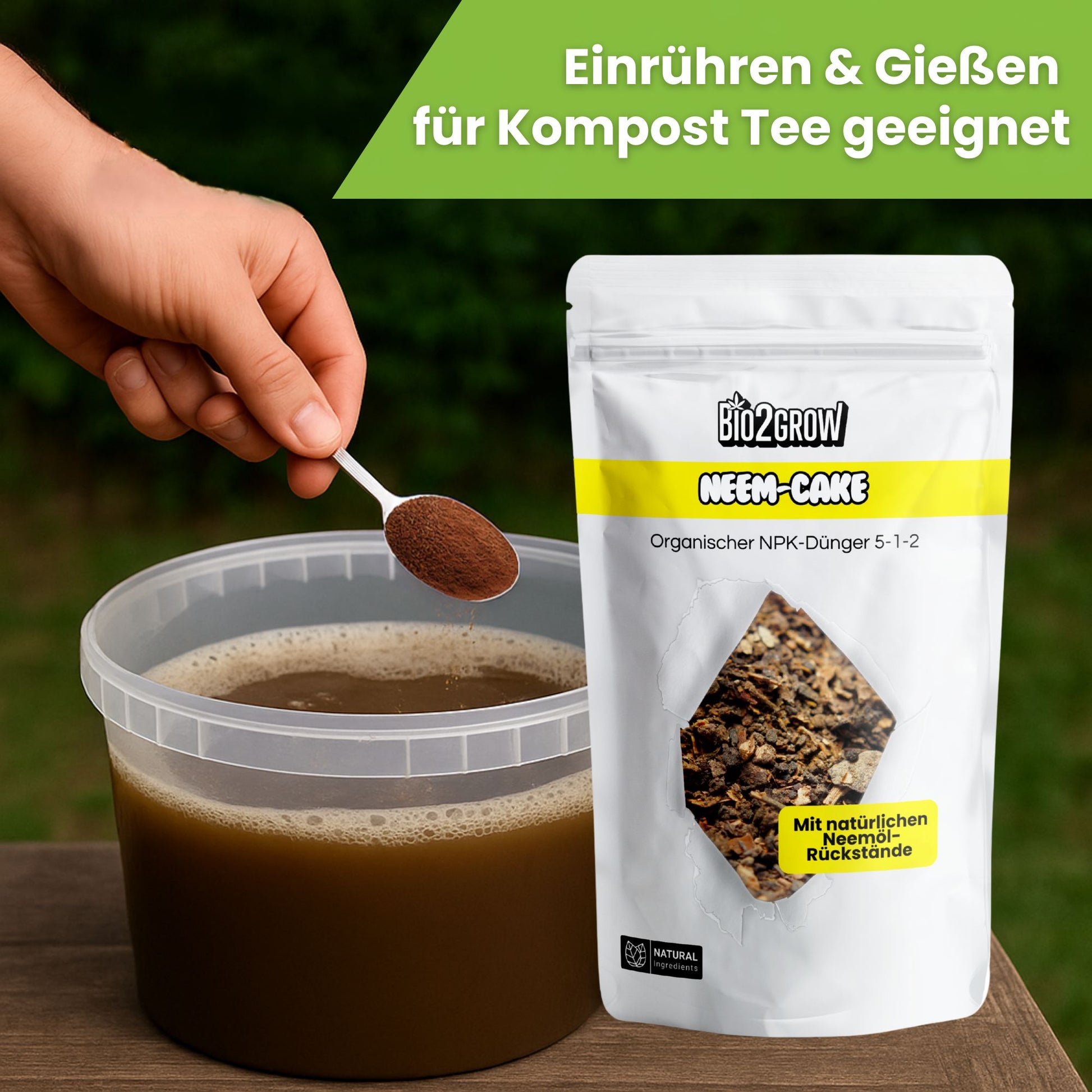 Bio2grow Neem-Cake – Organischer Dünger und natürlicher Pflanzenschutz