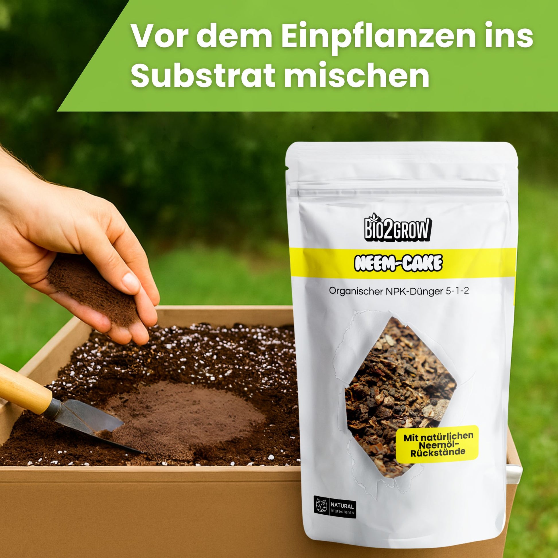 Bio2grow Neem-Cake – Organischer Dünger und natürlicher Pflanzenschutz