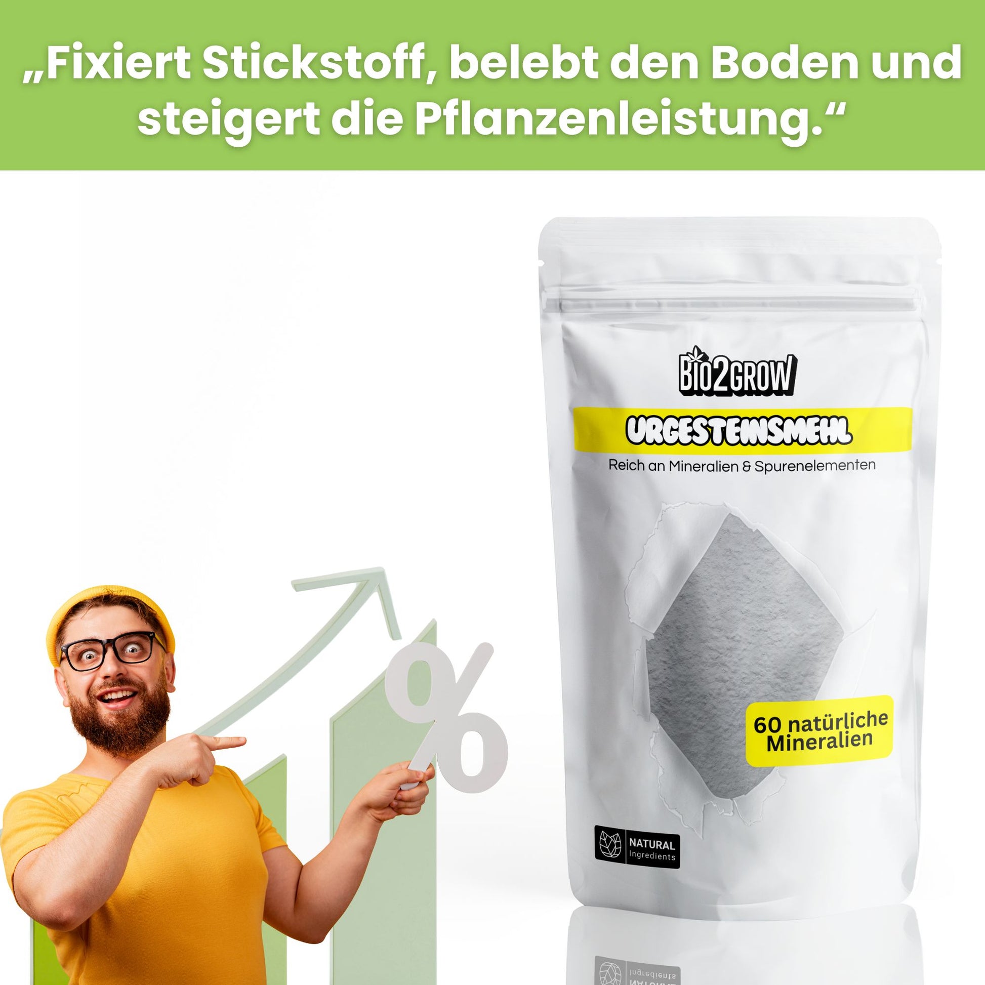 Bio2grow Urgesteinsmehl – Natürlicher Bodenverbesserer