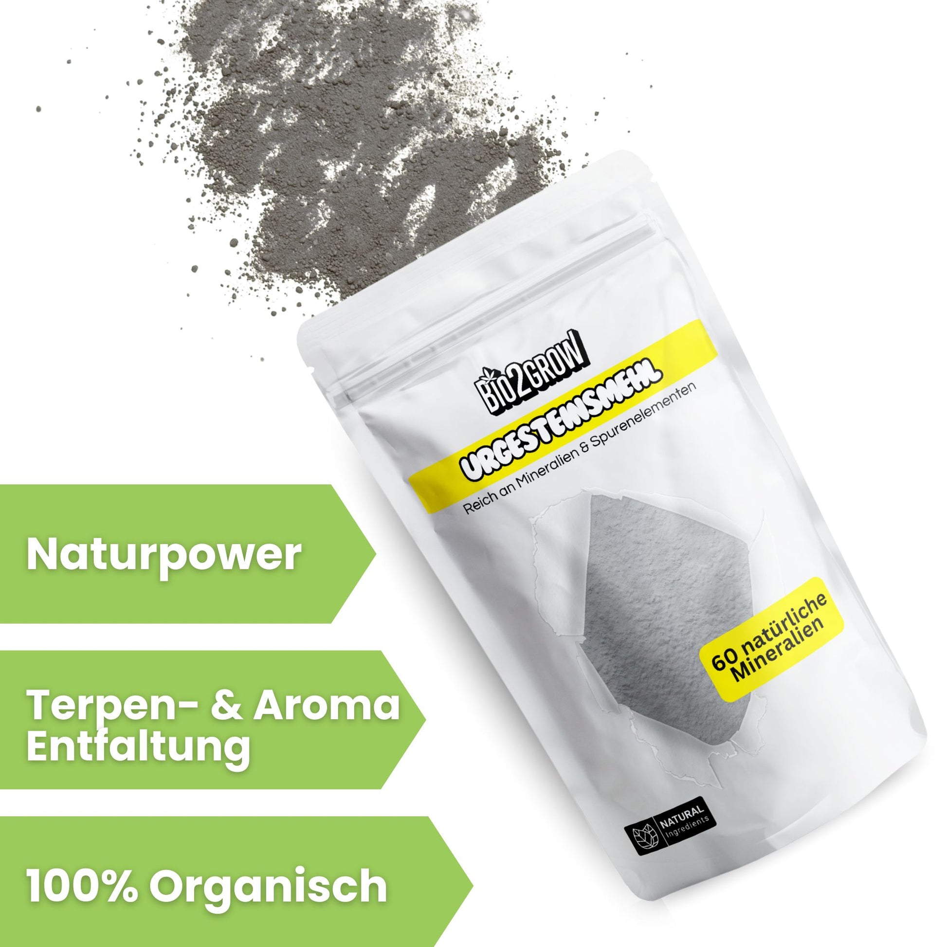 Bio2grow Urgesteinsmehl – Natürlicher Bodenverbesserer