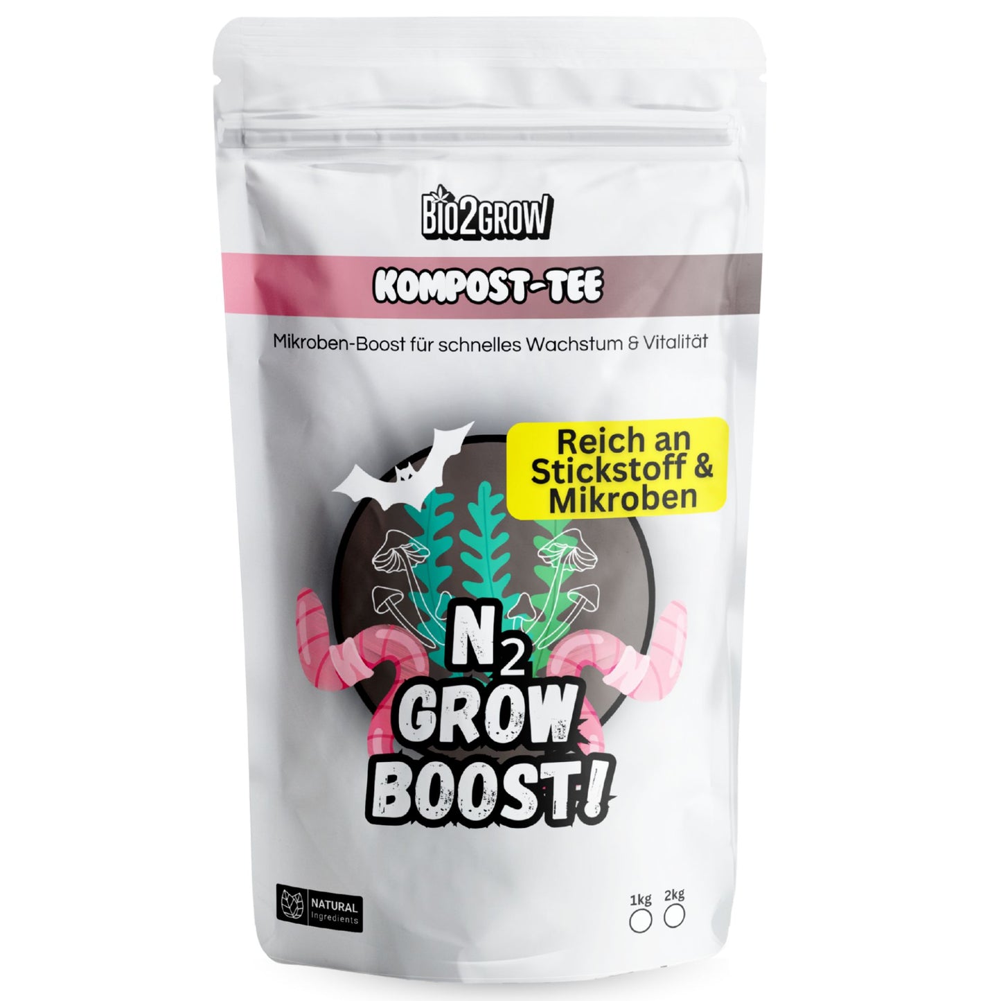 Bio2grow Kompost Tee Wachstum