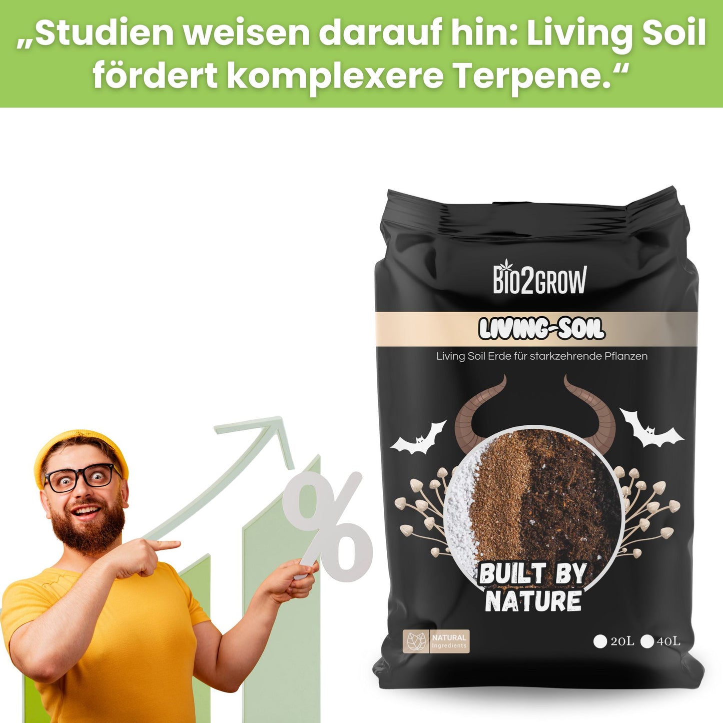 Bio2grow Living Soil - Lebende Erde